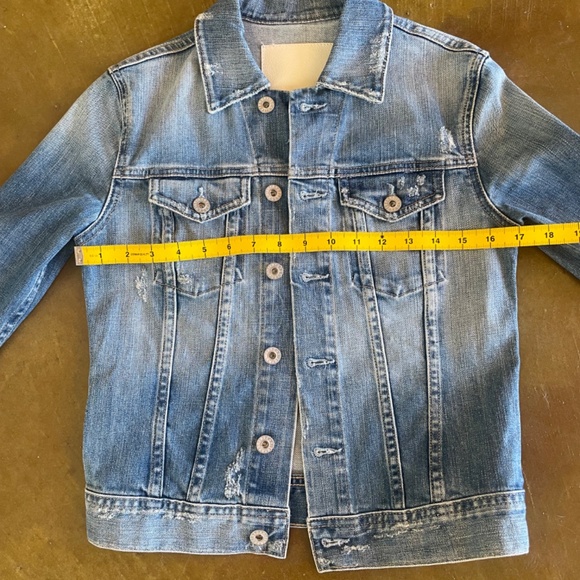 EUC AG Distressed Jean Jacket (XS) - Picture 7 of 9